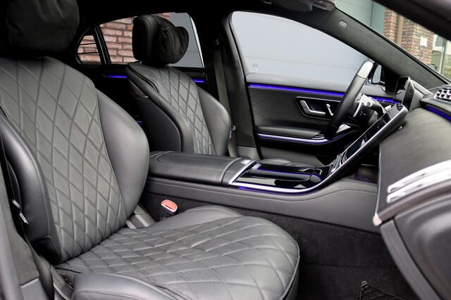 Mercedes-Benz S-KLASSE 400d 4MATIC Lang AMG Line Aut9 | Airmatic | Achterasbesturing | Distronic+ | Memory | Stoelventilatie | Massage | Panoramadak | Vlakkenverwarming | Zonweringspakket | Luchtreinigingspakket |