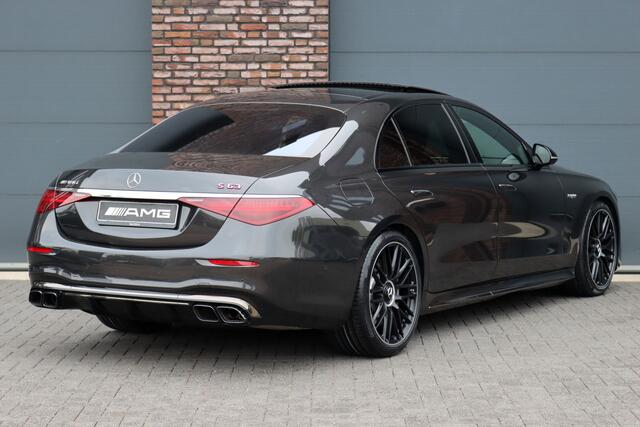 Mercedes-Benz S-KLASSE AMG 63 S E Performance Aut9 | 802pk | Carbon | Achterasbesturing | Distronic+ | Airmatic | Stoelventilatie | Panoramadak | Vlakkenverwarming | Digital Light | Nappa Leder | Burmester |