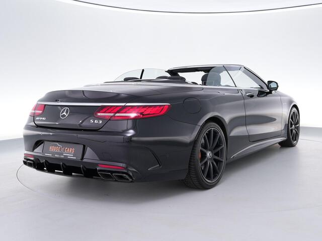 Mercedes-Benz S-KLASSE S63 AMG Cabrio 585pk 4MATIC+ Premium Plus |dealer onderhouden|Burmester high-end|keramisch|massage|Airscarf|nightvision|stoelverwarming & verkoeling|memory|360°|head-up|stuurverwarming|carbon interieur|dodehoek|
