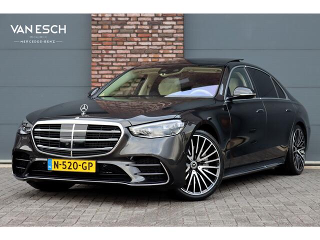 Mercedes-Benz S-KLASSE 580 e Lang AMG Line | Airmatic | Distronic+ | Chauffeurspakket | Zonweringspakket | Massage V+A | | MBUX Tablet | Burmester | HUD | Stoelventilatie V+A | Nekverwarming |