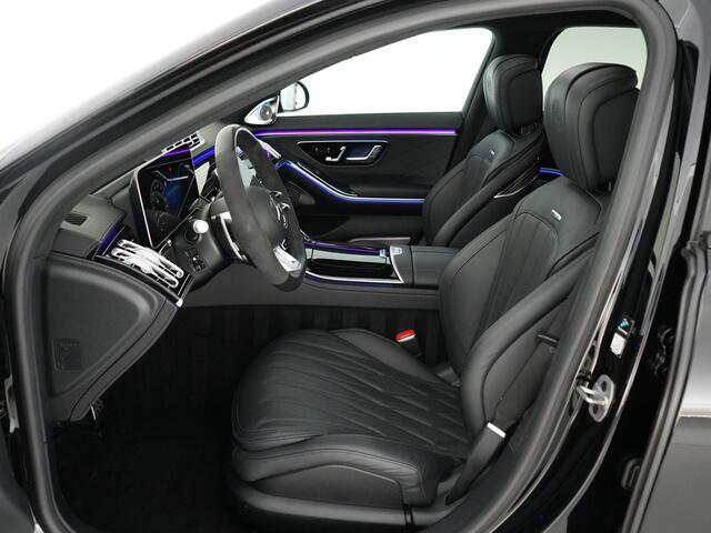 Mercedes-Benz S-KLASSE 63S AMG 802pk E Performance |pano|Burmester High end|chauffeurspakket|achteras besturing|rearseat infotainmentHUD|360 camera|digital LED|memory|Apple Carplay|