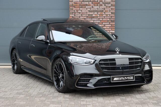 Mercedes-Benz S-KLASSE 580 e 4MATIC Lang AMG Line | Airmatic | Distronic+ | Chauffeurspakket | Memory | Stoelventilatie V+A | Burmester | Soft-Close | Digital Light | Vlakkenverwarming | HUD | Zonweringspakket |