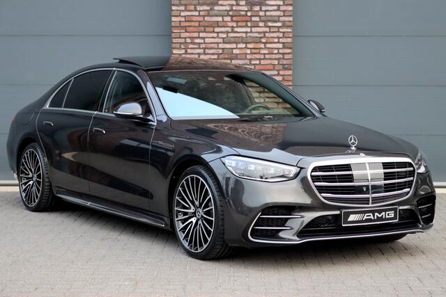 Mercedes-Benz S-KLASSE 580 e 4MATIC Lang AMG Line | Airmatic | Achterasbesturing | Distronic+ | Massage | Memory | Burmester | Stoelventilatie | 3D-Display | HUD | Digital Light | Vlakkenverwarming |