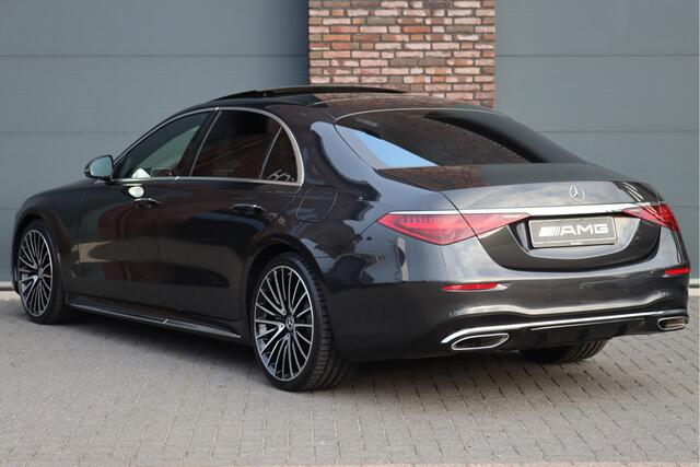 Mercedes-Benz S-KLASSE 580 e 4MATIC Lang AMG Line | Airmatic | Achterasbesturing | Distronic+ | Massage | Memory | Burmester | Stoelventilatie | 3D-Display | HUD | Digital Light | Vlakkenverwarming |
