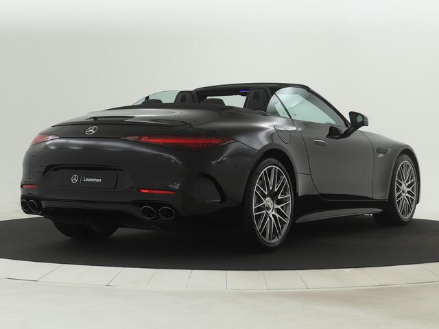 Mercedes-Benz SL-KLASSE Roadster 43 | AMG DYNAMIC PLUS pakket | AMG Nightpakket | V8 Stylingpakket exterieur | 21" 10-dubbelspaaks gesmede AMG-velgen, zilver | ENERGIZING-pakket | Burmester Surround Sound systeem | Parkeerpakket met achteruitrijcamera |