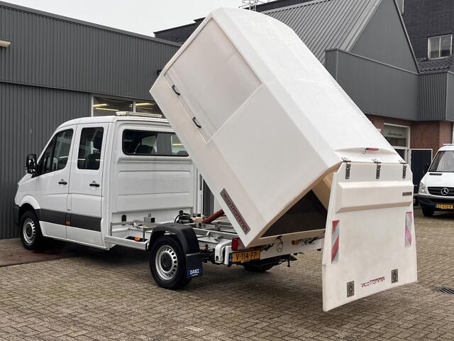 Mercedes-Benz SPRINTER 311 2.2 CDI 366 DC Automaat Veegvuilkipper Kipper Airco Navigatiesysteem Telefoonverbinding 7-Persoons 1e eigenaar ex overheid open laadbak Pick-up Kieper Euro 6 Vuilniswagen Snipperwagen