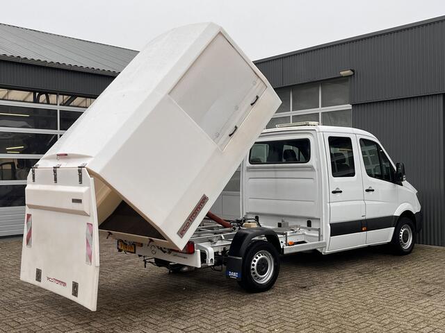 Mercedes-Benz SPRINTER 311 2.2 CDI 366 DC Automaat Veegvuilkipper Kipper Airco Navigatiesysteem Telefoonverbinding 7-Persoons 1e eigenaar ex overheid open laadbak Pick-up Kieper Euro 6 Vuilniswagen Snipperwagen