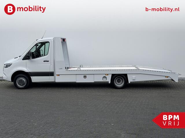 Mercedes-Benz SPRINTER 519 CDI Tijhof AluLiner Luchtvering NIEUW! MJ.2025 Autotransporter/ Oprijwagen | Lier | 3-Zitplaatsen | AppleCarPlay | DAB | Adaptive Cruise Control | Navigatie | Trekhaak