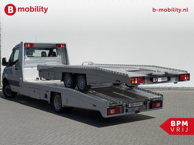 Mercedes-Benz SPRINTER 519 CDI Tijhof AluLiner Luchtvering NIEUW! MJ.2025 Autotransporter/ Oprijwagen | Leer | Zonneklep | Lier | 3-Zitplaatsen | Apple CarPlay | DAB | Adaptive Cruise Control | Navigatie | Trekhaak