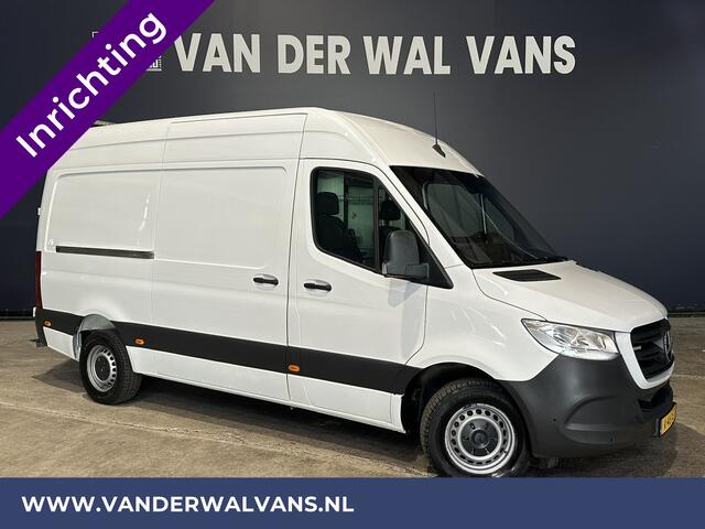 Mercedes-Benz SPRINTER 316 CDI 164pk L2H2 inrichting Euro6 Airco | 2800kg Trekhaak | Camera | Apple Carplay | Parkeersensoren inklapbare spiegels, standkachel, cruisecontrol, MBUX, Android auto