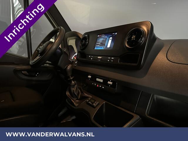 Mercedes-Benz SPRINTER 316 CDI 164pk L2H2 inrichting Euro6 Airco | 2800kg Trekhaak | Camera | Apple Carplay | Parkeersensoren inklapbare spiegels, standkachel, cruisecontrol, MBUX, Android auto