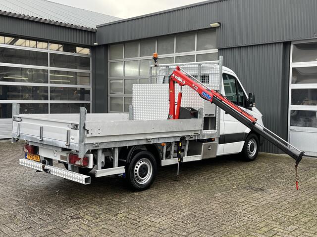 Mercedes-Benz SPRINTER 314 2.2 CDI 366 Automaat Maxilift 110.2 laadkraan Airco Trekhaak 3500 kg 3-Persoons Gereedschapskist 1e eigenaar ex Overheid Kraan Pick-up Euro 6 Open laadbak P-up Bakwagen Kraan Autolaadkraan