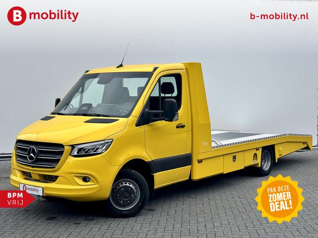 Mercedes-Benz SPRINTER 519 CDI Tijhof AluLiner Luchtvering NIEUW! MJ.2025 Autotransporter/ Oprijwagen | Lier | 3-Zitplaatsen | AppleCarPlay | DAB | Adaptive Cruise Control | Navigatie | Trekhaak