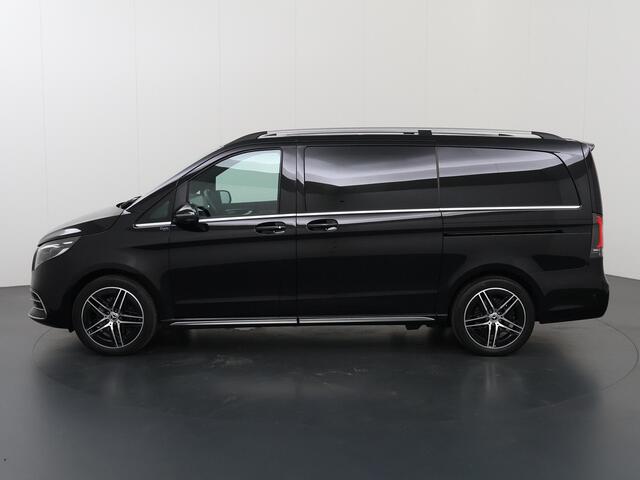 Mercedes-Benz V-KLASSE 300d | L2 Lang | AMG | Dubbele Cabine | BURMESTER | 360 CAMERA | DISTRONIC PLUS | LEDER ZWART "LUGANO" | ALARM | STOELVERWARMING | NAVIGATIE | CARPLAY | ANDROID AUTO | CLIMATE CONTROL | DAB+ | CERTIFIED