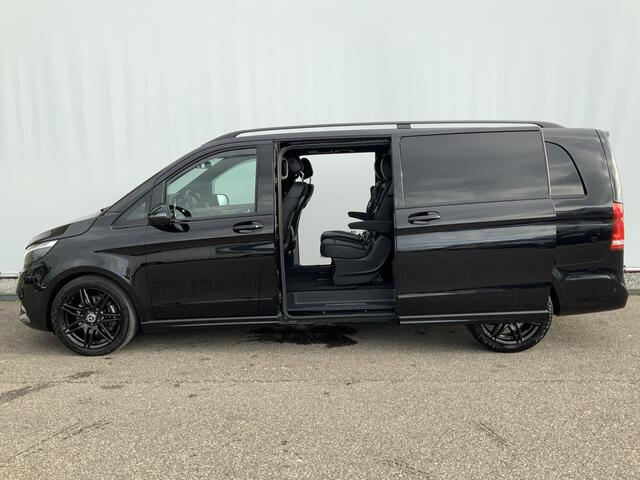 Mercedes-Benz V-KLASSE 300d Extra Lang Dub Cab Autom. Avantgarde Edition Elec Dub Schuifdeur Alu Velgen Camera Navi Trekhaak 2000 kg ,4 Zits Leer Volle Auto Euro 6