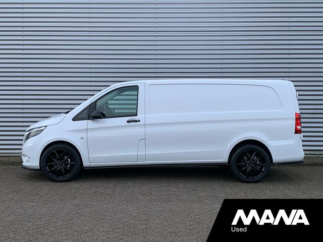 Mercedes-Benz VITO 116 CDI Extra Lang L3 163pk Automaat LMV MaxtonDesign LED Airco Camera Leder-Stuur/Bekleding Diffuser Frontlip CruiseControl Stoelverwarming DYNAMIC Standkachel CarPlay AndroidAuto Trekhaak 12V Laadruimtebekleding Bluetooth VoiceCommand DAB