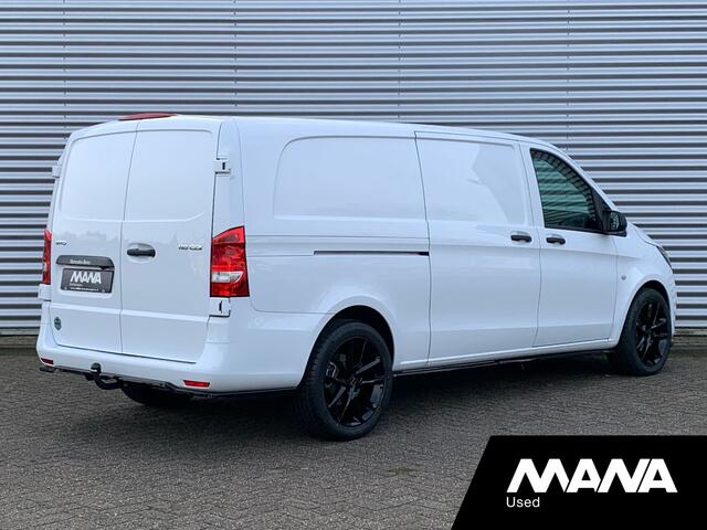 Mercedes-Benz VITO 116 CDI Extra Lang L3 163pk Automaat LMV MaxtonDesign LED Airco Camera Leder-Stuur/Bekleding Diffuser Frontlip CruiseControl Stoelverwarming DYNAMIC Standkachel CarPlay AndroidAuto Trekhaak 12V Laadruimtebekleding Bluetooth VoiceCommand DAB
