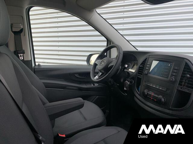 Mercedes-Benz VITO 116 CDI Extra Lang L3 163pk Automaat LMV MaxtonDesign LED Airco Camera Leder-Stuur/Bekleding Diffuser Frontlip CruiseControl Stoelverwarming DYNAMIC Standkachel CarPlay AndroidAuto Trekhaak 12V Laadruimtebekleding Bluetooth VoiceCommand DAB
