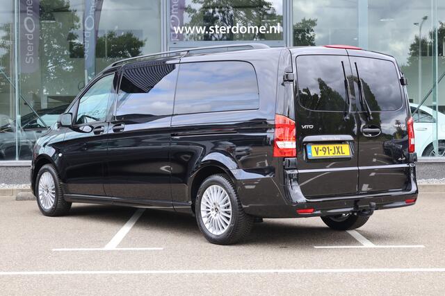 Mercedes-Benz VITO 119 CDI L3 Sportpakket l Dubbel Cabine l 4 x 4 l AIRMATIC l 360 gr Camera l 2,5t AHW | DISTRONIC | gewicht l MBUX l LEDER l Stoelverwarming l 2 x Schuifdeuren l Luchtvering l Luxe Lederen interieur l Geen BPM l