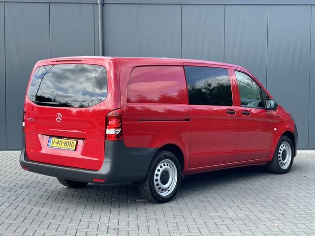 Mercedes-Benz VITO eVito 66 kWh 116 PK BPM VRIJ / 14.706 KM !! / L2H1 / AUTOMAAT / ACHTERKLEP / AIRCO / CRUISE / NAVI / CARPLAY / STOELVERWARMING / 3-ZITS / PDC
