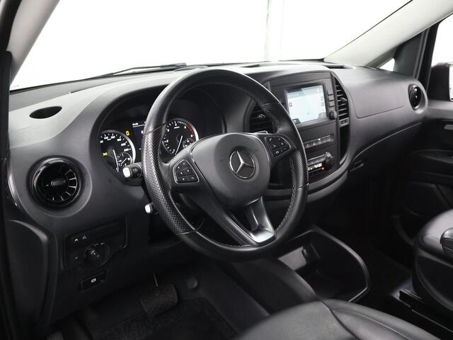 Mercedes-Benz VITO 124 CDI | Aut. | L3 XL | Dubbele Cabine | 237 PK | Navigatie | Bluetooth | Stoelverwarming | Cruise Control | Climate Control | 5-zits | Lederen Bekleding | 2500 KG. AHG | Certified