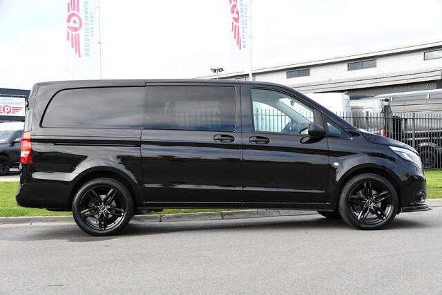 Mercedes-Benz VITO 119 CDI L2 DC Black Edition Camera, Cruise, LED, Carplay, Automaat, Stoelverwarming, 190pk, Trekhaak, Uniek!