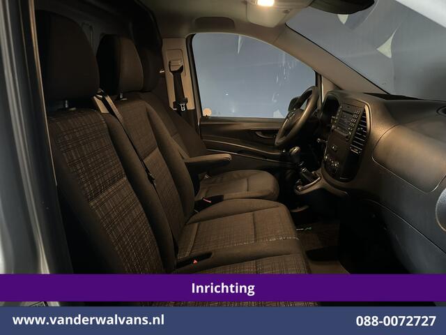 Mercedes-Benz VITO 111 CDI L2H1 inrichting Euro6 Airco | Camera | Navigatie | Cruisecontrol | Trekhaak Parkeersensoren, Sidebars, Bijrijdersbank