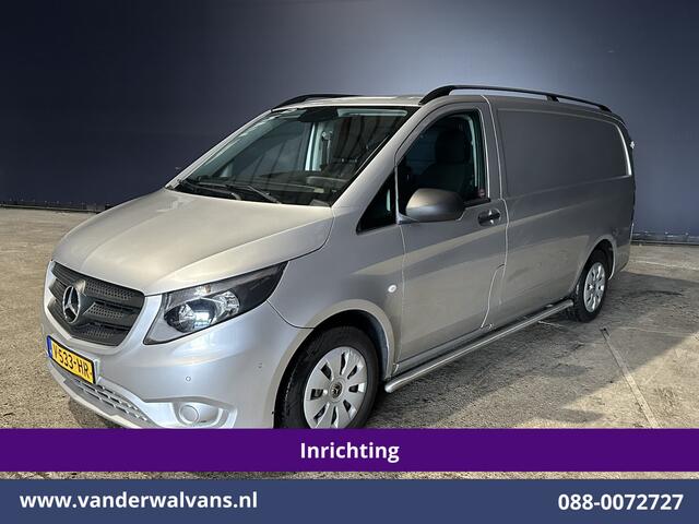 Mercedes-Benz VITO 111 CDI L2H1 inrichting Euro6 Airco | Camera | Navigatie | Cruisecontrol | Trekhaak Parkeersensoren, Sidebars, Bijrijdersbank