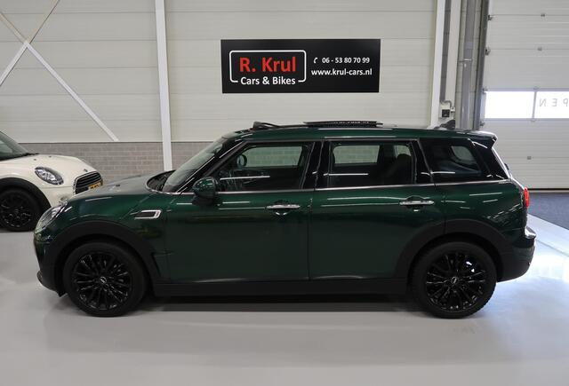 Mini CLUBMAN Mini 1.5 One Automaat Panoramadak Harman/Kardon Navigatie App connect Airco-ecc Stoelverwarming British Racing Green Dealer onderhouden Cruise control