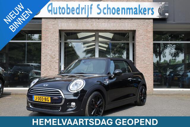 Mini John Cooper Works Mini Cabrio 1.5 JCW Chili HARMAN&KARDON STOELVERW. HALFLEER NAVI CRUISE CLIMA VOICE 2xPDC 17''LMV WINDSCHERM SFEERVERL.