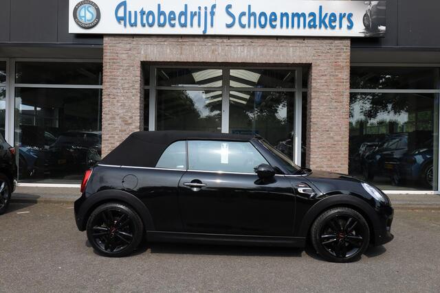 Mini John Cooper Works Mini Cabrio 1.5 JCW Chili HARMAN&KARDON STOELVERW. HALFLEER NAVI CRUISE CLIMA VOICE 2xPDC 17''LMV WINDSCHERM SFEERVERL.