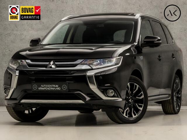 Mitsubishi OUTLANDER 2.0 PHEV Deluxe Automaat (SCHUIFDAK, NAVIGATIE, LEDER, STUUR/STOELVERWARMING, 360 CAMERA, ELEK SPORTSTOELEN, ADAPTIVE CRUISE, GETINT GLAS, NIEUWSTAAT)