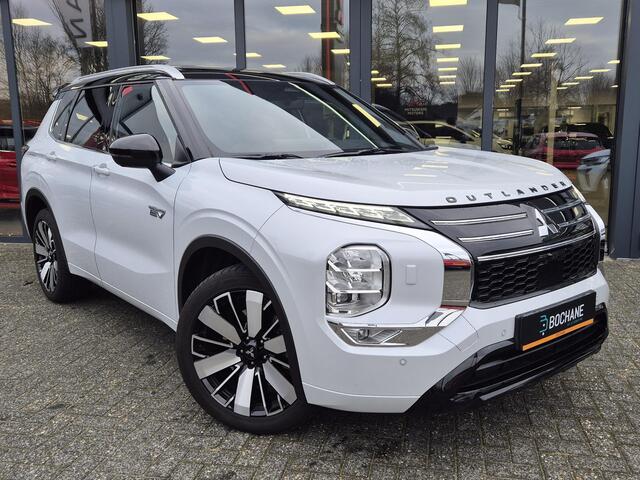 Mitsubishi OUTLANDER 2.4 PHEV Instyle+ | Cognac lederen interieur | Stoelverwarming koeling, massage | Luxe audio systeem | Meest complete uitvoering | DEMO