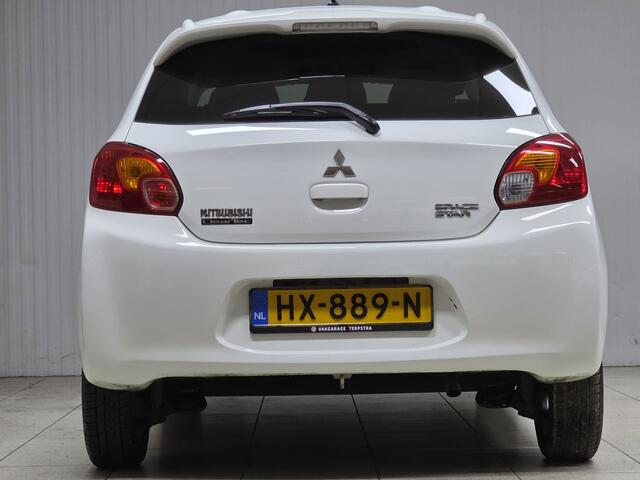 Mitsubishi SPACE STAR 1.0 Bright/ 14'' LMV/ Clima/ Extra getint glas/ Elek. pakket/ Isofix/ Radio-CD AUX/ LEDER. Stuurw./ Dakspoiler/ Dagrijverl.