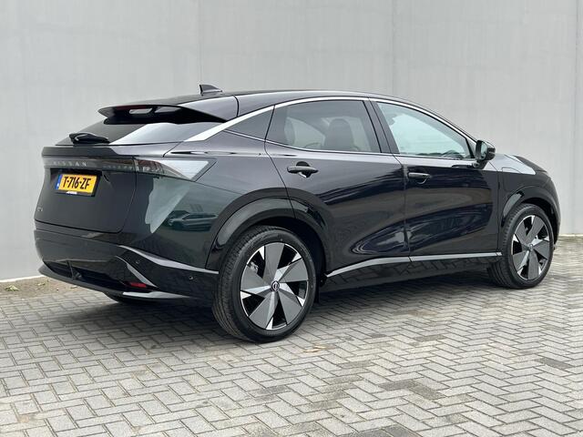Nissan Ariya Evolve 91 kWh Automaat / Origineel NL / WLTP bereik 516 km & WLTP bereik stad 698 km / Apple carplay / Android auto / Lederen bekleding / Elektrisch verstelbare stoelen met geheugen / Panorama dak met schuif- kantel functie / Bose geluidsinstallatie / Hea