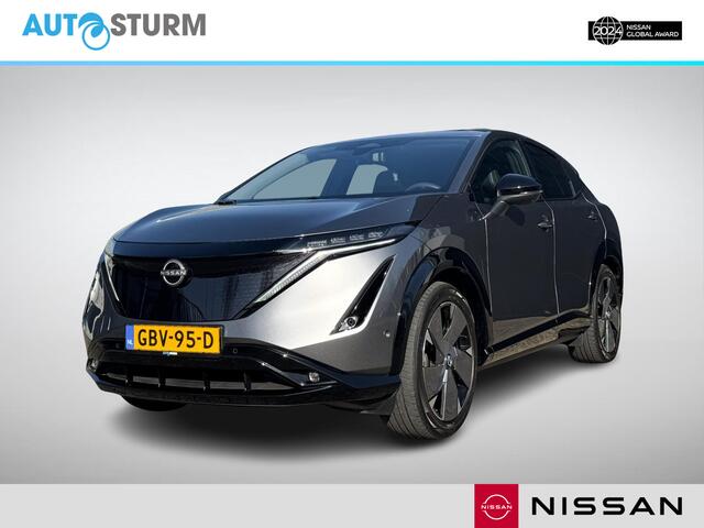 Nissan Ariya e-4ORCE Evolve 91 kWh | Panoramadak | 20'' Velgen | Adapt. Cruise Control | Geheugenstoel | Stuur- + Stoelvewarming | Digitale Binnenspiegel | Rijklaarprijs!