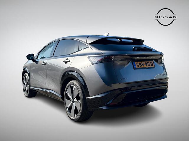 Nissan Ariya e-4ORCE Evolve 91 kWh | Panoramadak | 20'' Velgen | Adapt. Cruise Control | Geheugenstoel | Stuur- + Stoelvewarming | Digitale Binnenspiegel | Rijklaarprijs!