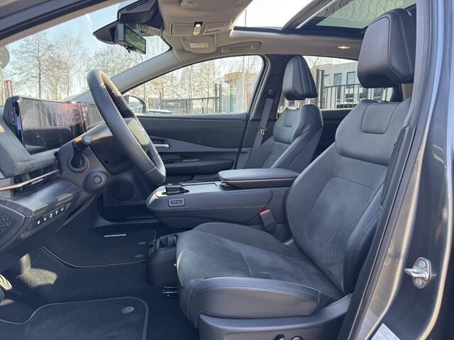 Nissan Ariya e-4ORCE Evolve 91 kWh | Panoramadak | 20'' Velgen | Adapt. Cruise Control | Geheugenstoel | Stuur- + Stoelvewarming | Digitale Binnenspiegel | Rijklaarprijs!