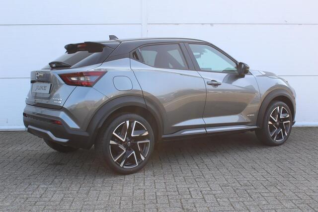 Nissan JUKE 1.6 Hybrid N-Design / ** ¤4.250,- KORTING ** / Uit Voorraad Leverbaar / Cold Pack Light / Navigatie + Apple Carplay/Android Auto / Achteruitrijcamera