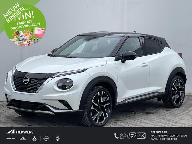 Nissan JUKE 1.6 Hybrid N-Design / ** ¤4.250,- KORTING ** / Nieuw uit voorraad leverbaar / Interior Pack / Navigatie + Apple Carplay/Android Auto / Achteruitrijcamera