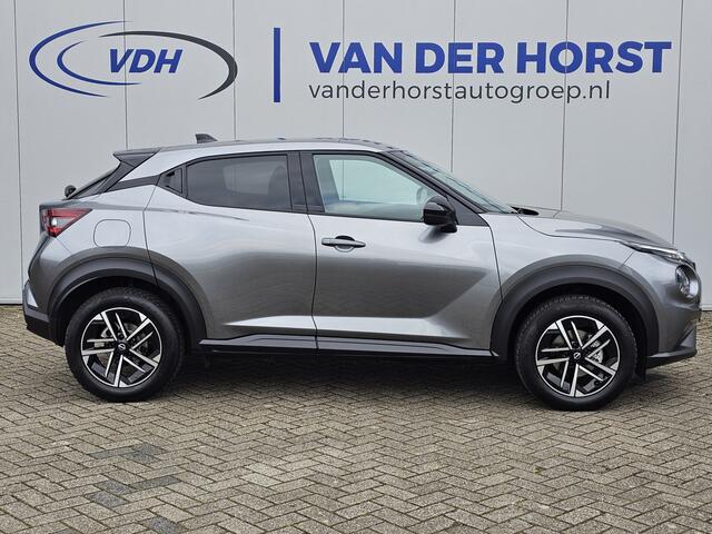 Nissan JUKE 1.0-114 pk DIG-T N-Connecta -NIEUWSTE MODEL- Maar liefst ruim ¤. 12.000,- VOORDEEL: van ¤. 37.250,- voor ¤. 24.895,- ! Slechts 2.800km ! Navigatie, Climate cntrl, Cruise Cntrl, Lane Assist. Metallic lak, LM wielen, Stoel-, stuur- en voorraamverw., Keyles
