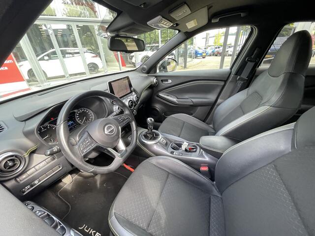 Nissan JUKE 1.0 DIG-T Kiiro | Trekhaak | Navigatie | Camera | 19'' Velgen | Stoelverwarming | Apple Carplay/Android Auto | LED Koplampen | Rijklaarprijs!