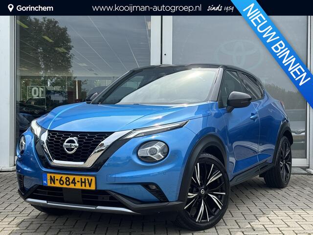 Nissan JUKE 1.0 DIG-T N-Design | Bose premium audio | Leder/Alcantara interieur | Trekhaak | Dodehoek assistent | 360 rondomzicht Camera | zeer compleet!
