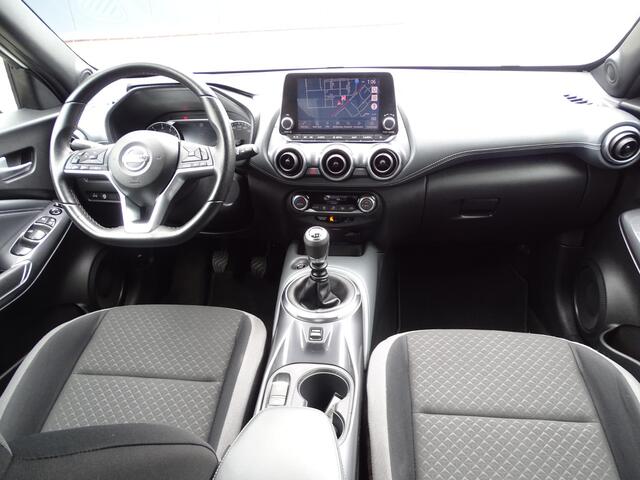 Nissan JUKE 1.0 DIG-T N-Connecta 6-BAK| NAVIGATIE| ACHTERUIT RIJ CAMERA| MULTIMEDIA| AIRCO/ECC| CRUISECONTROL| MULTIFUNCTIONEEL STUURWIEL| PARKEERSENSOREN| TREKHAAK| LM-VELGEN.