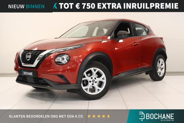 Nissan JUKE 1.0 DIG-T Acenta | Camera | Airco | Cruise control | AppleCarplay AndroidAuto navigatie | Trekhaak | Lichtmetaal |