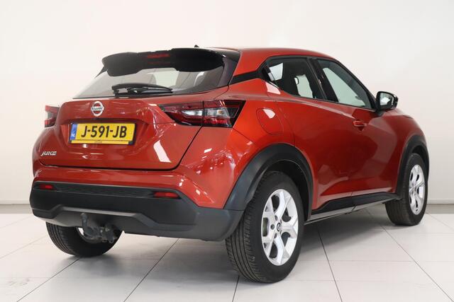 Nissan JUKE 1.0 DIG-T Acenta | Camera | Airco | Cruise control | AppleCarplay AndroidAuto navigatie | Trekhaak | Lichtmetaal |