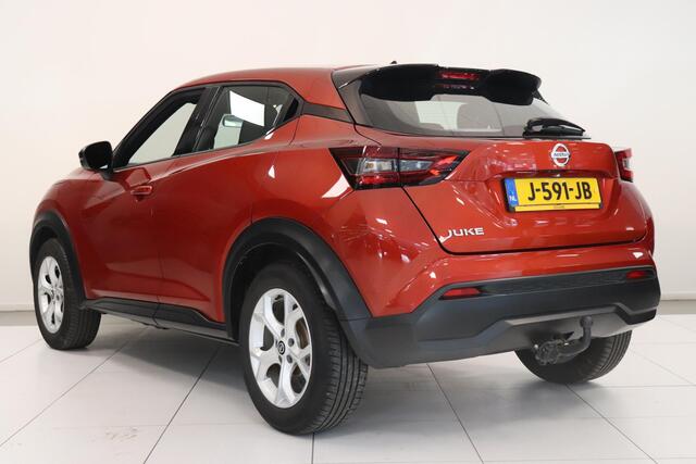 Nissan JUKE 1.0 DIG-T Acenta | Camera | Airco | Cruise control | AppleCarplay AndroidAuto navigatie | Trekhaak | Lichtmetaal |