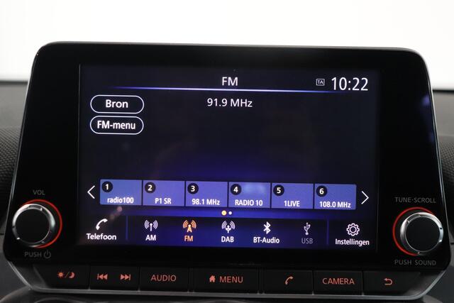 Nissan JUKE 1.0 DIG-T Acenta | Camera | Airco | Cruise control | AppleCarplay AndroidAuto navigatie | Trekhaak | Lichtmetaal |