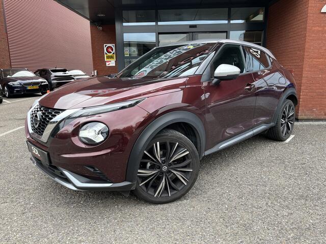 Nissan JUKE 1.0 DIG-T N-Design // ADAPT. CRUISE // BOSE AUDIO // LEDER-ALCANTARA // 360 CAMERA // DODEHOEK // NAVI+CARPLAY // KEYLESS //