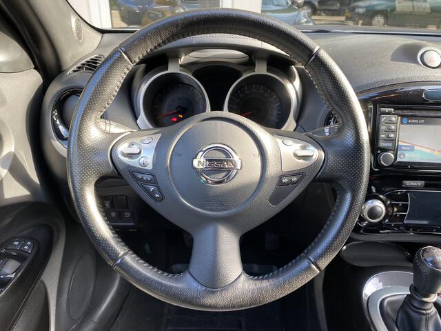Nissan JUKE 1.2 DIG-T S/S N-Connecta Navigatie Fulllmap/A. uitrijcamera/Autom. Airco/Cruisecontr./Keyless entry+startstop/Hoogte verst.stoel/Ledverl.//Privacyglas/Led dagrijverl./Elektr. verw.+verst.b. buitenspiegels